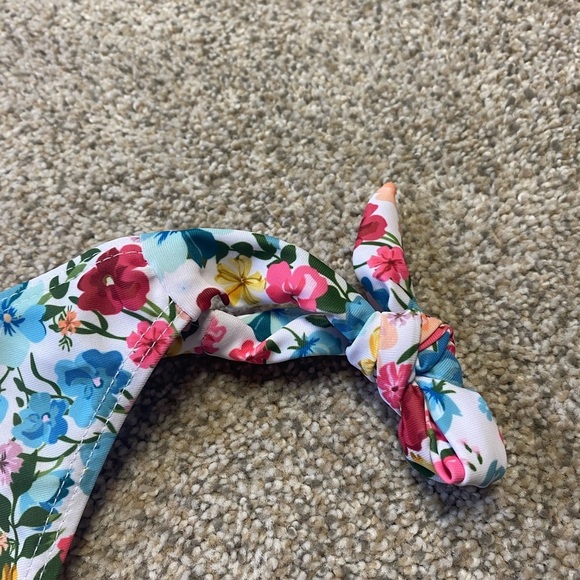 NWOT - Women’s Cute Floral Print Tie Side Stretchy Bikini Bottom (Floral Print) - Picture 8 of 11